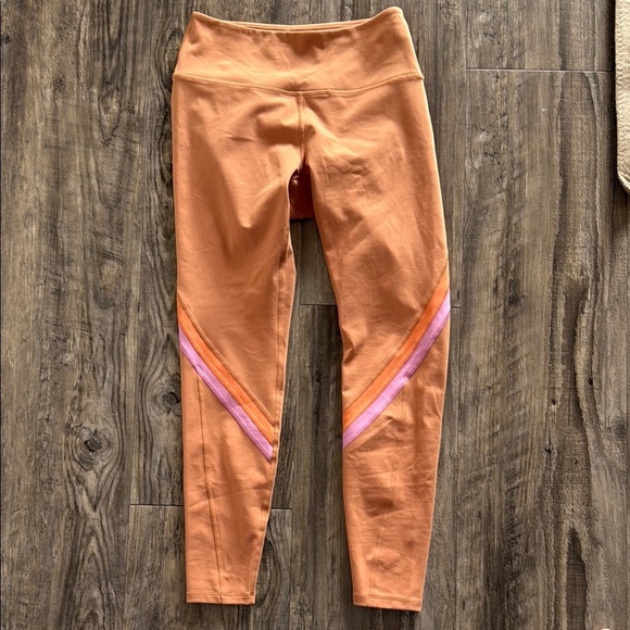 - L*space l space Orange and Pink Athletic Leggings sz m - Picture 1 of 4